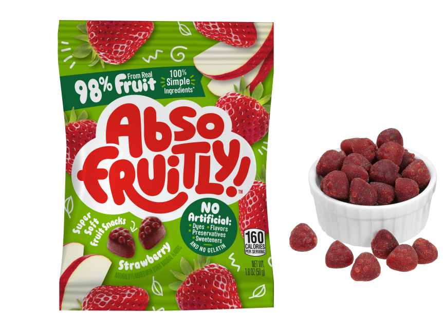 Absofruitly! Strawberry Fruit Snacks