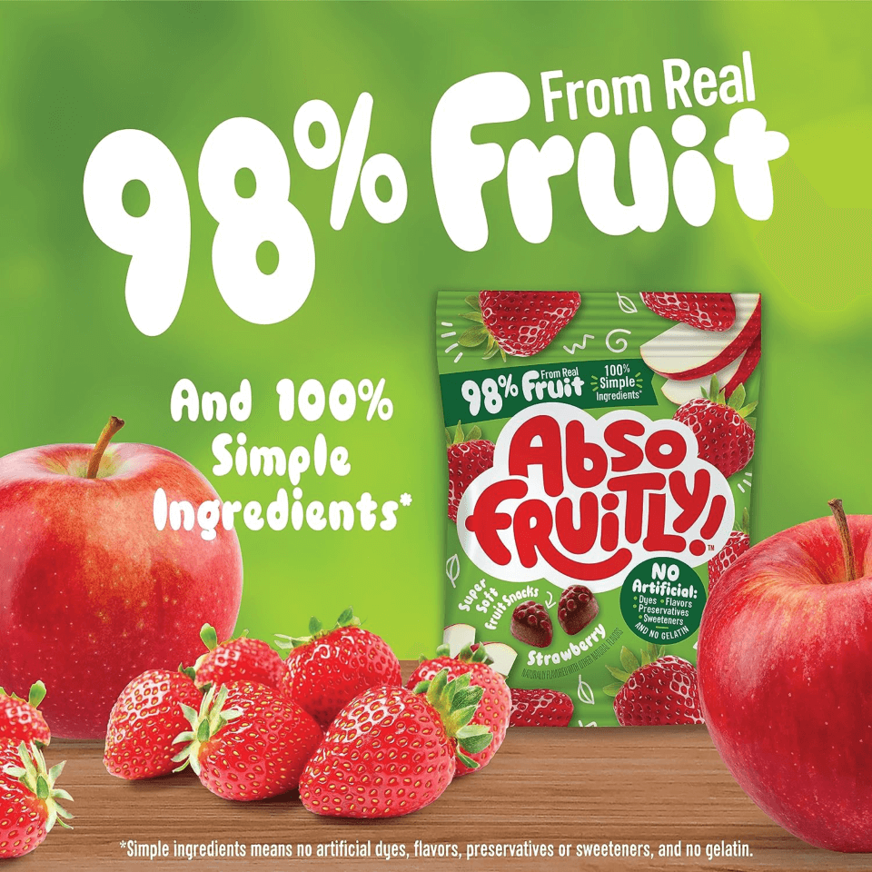 MADE 98% FROM REAL FRUIT 